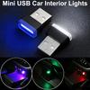 Mini USB LED Car Lights Car Interior Ambient Light Emergency Lighting Car Color Decorative Light Atmosphere USB Lamp Accessories Neon Lights 4