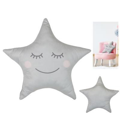 [A1825] - Designerkissen 'Etoile' grau - 44x37 cm