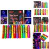 12pcs Noctilucent Human Body Painting Crayon Makeup Pigment For Halloween Costume Parties