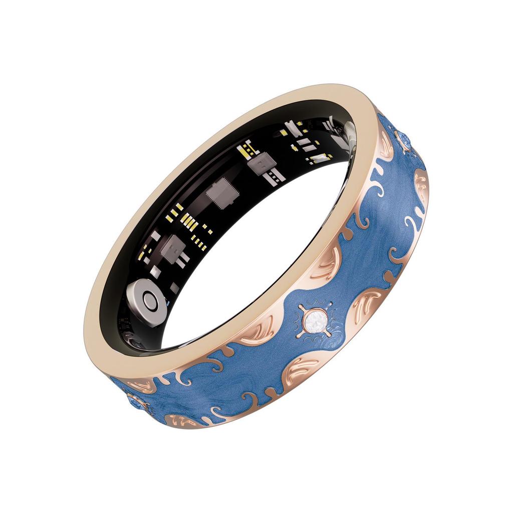 Wasserdichter Bluetooth Smart Ring: Herzfrequenz, Blutsauerstoff, Schlafüberwachung, Emaille-Farbe, Sport-Schrittzähler, Partner-Stil