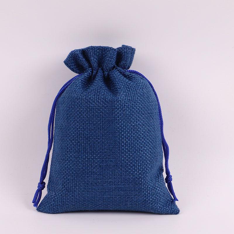 Drawstring Linen Jewelry Gift Bag - Composite Linen Storage Bag Available