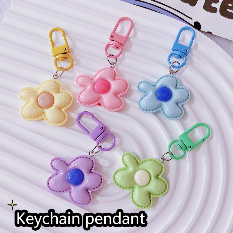 

Flower Pendant Keychain Floral Shaped Bag Ornament Gift Jewelry Accessories