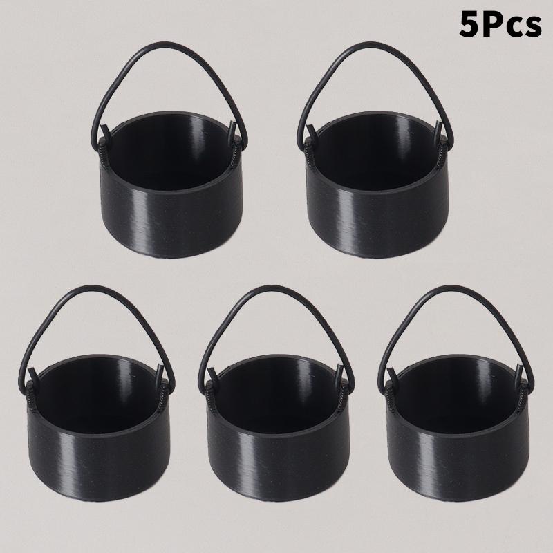 

4/5Pcs Dollhouse Mini Hanging Stove Stockpot Fire Pile Model Dollhouse Outdoor Camping Scene Decoration Dolls House Accessories A3 5Pcs