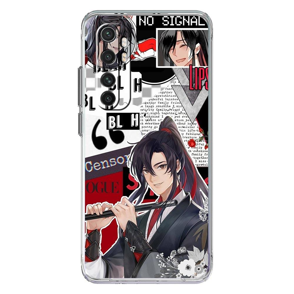 

MDZS аниме Mo Dao Zu Shi чехол для телефона для Xiaomi Mi 12T 10 12 Lite 11 Ultra 11X 11T Pro 11i Poco X4 X3 NFC F3 M3 M4 5G прозрачный чехол Xiaomi 12T Pro