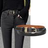 First Layer Cowhide Retro Pin Buckle Thin Belt Female Korean Xiaoxi Decorative Jeans Belt