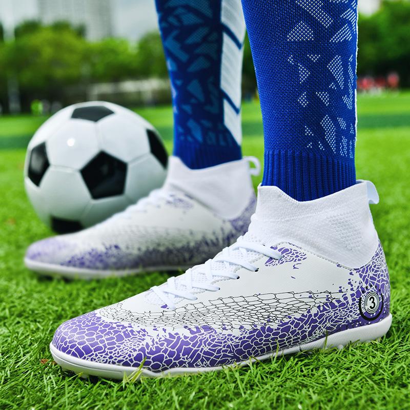 35-47 Herren High-Top-Socken Fußballschuhe TF Broken Nails Jugendsportschuhe Fußballtrainingsschuhe Jungenschuhe