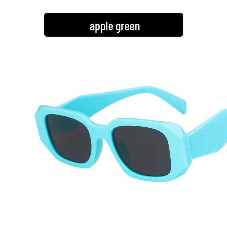 P Family 2021 Women's Irregular Square Sunglasses - Big Face Influencer Style