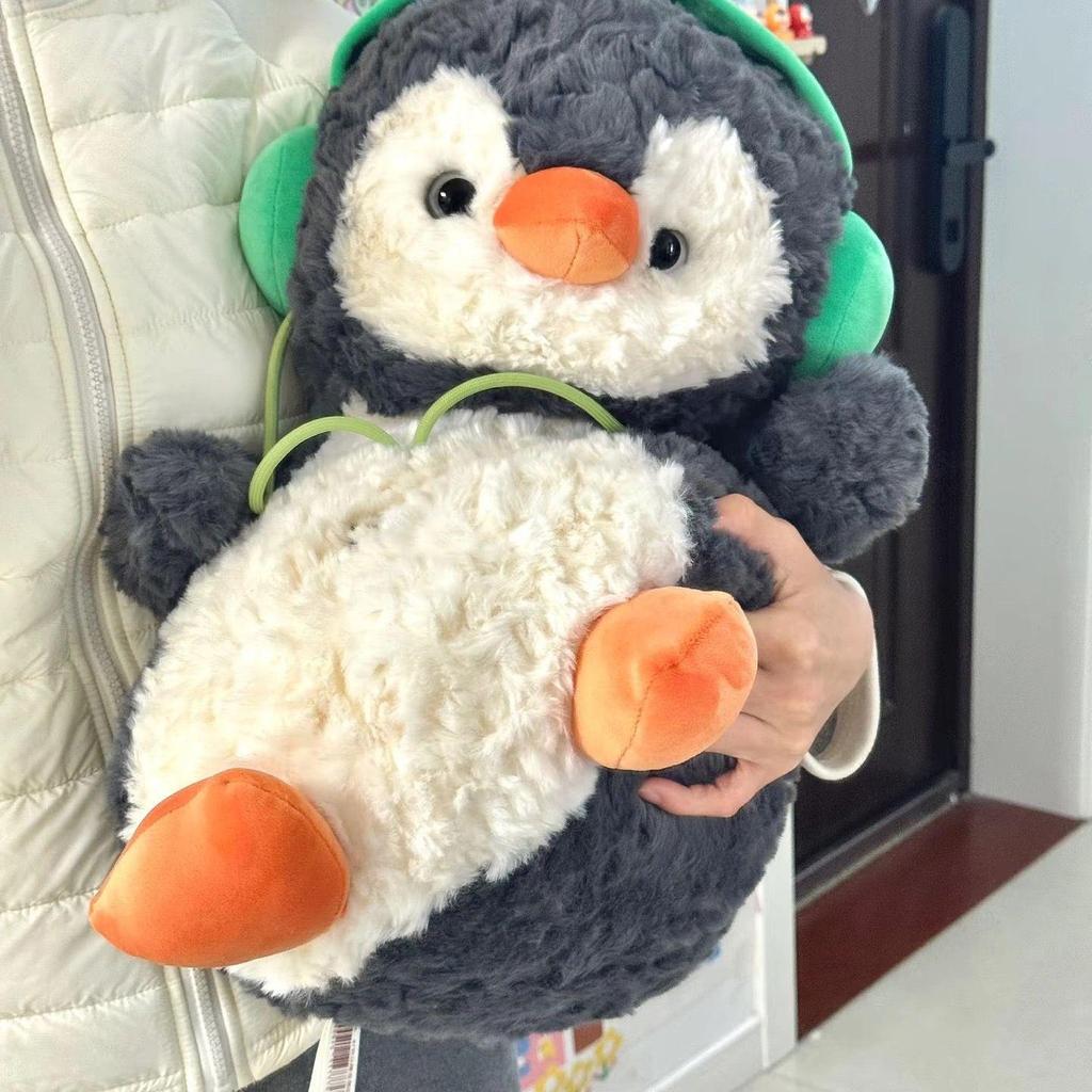 Penguin Plush Toy - Cute, Comfortable Headphone Doll for Kids' Birthdays