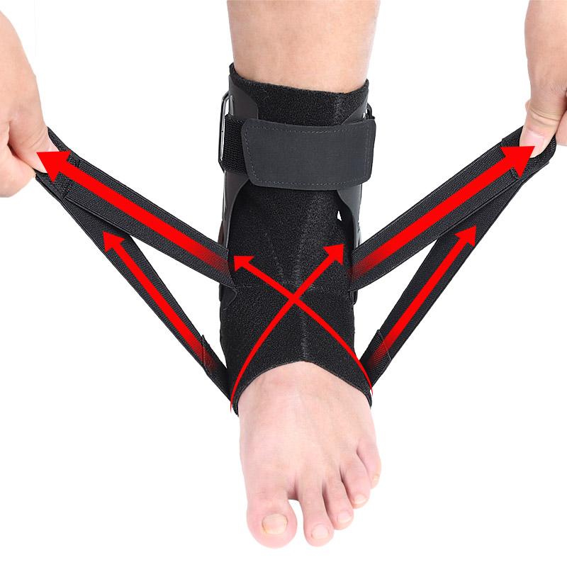 Sport Neopren Kompressions Sprunggelenkbandage Herren Damen Outdoor Fitness Basketball Sprunggelenkstütze Doppelsteg Stabilisierungsgurt