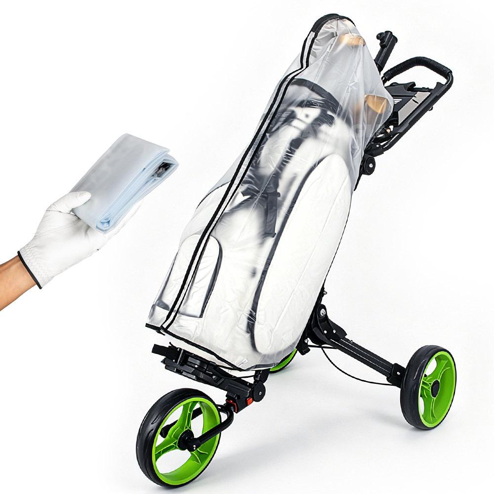 Transparent Foldable Golf Bag Rain Cover - Outdoor Portable Style Half-pack Transparent Raincoat (Thin) прозрачный