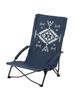 LOGOS King Cross-legged Chair (LOGOS LAND) 73173131 with Pocket, Foldable, Outdoor Camping Chair