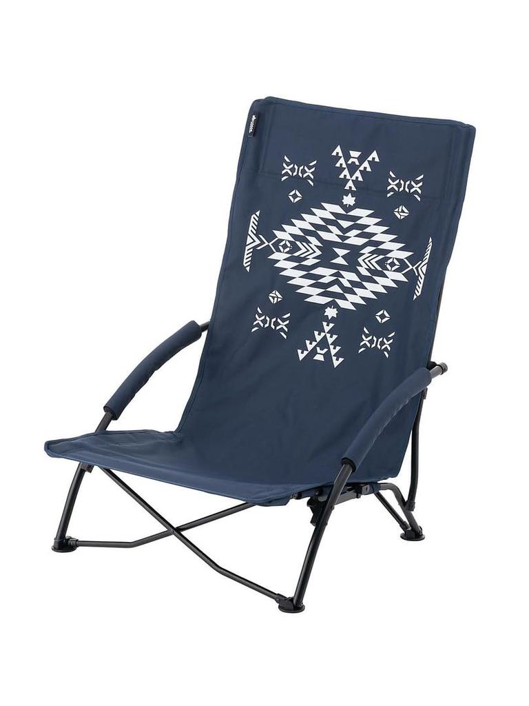 LOGOS King Cross-legged Chair (LOGOS LAND) 73173131 with Pocket, Foldable, Outdoor Camping Chair