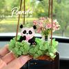 Car Air Freshener Pendant Panda 2025 New Model High-End Rearview Mirror Car Decoration Ornament Aroma Diffuser Stone Gift