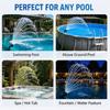 SwimPool Fountains Aerator Nozzle 3/4Inch ABS Plastic 2-Pack for Swimming Pool Return Jet Water Feature Sprays Setups