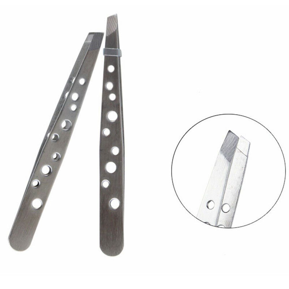 Tools Beard Tweezers Stainless Steel Tweezers Bevel Brow Clip Threading Tweezers Eyebrow Clip