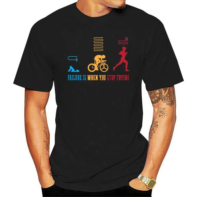 Summer Sports Triathlete Gift Swim Bike Run Triathlon Women Men High Quality T-Shirt 4XL