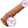 Silicone Barbed Soft Flesh Male Simulator for Female Pleasure