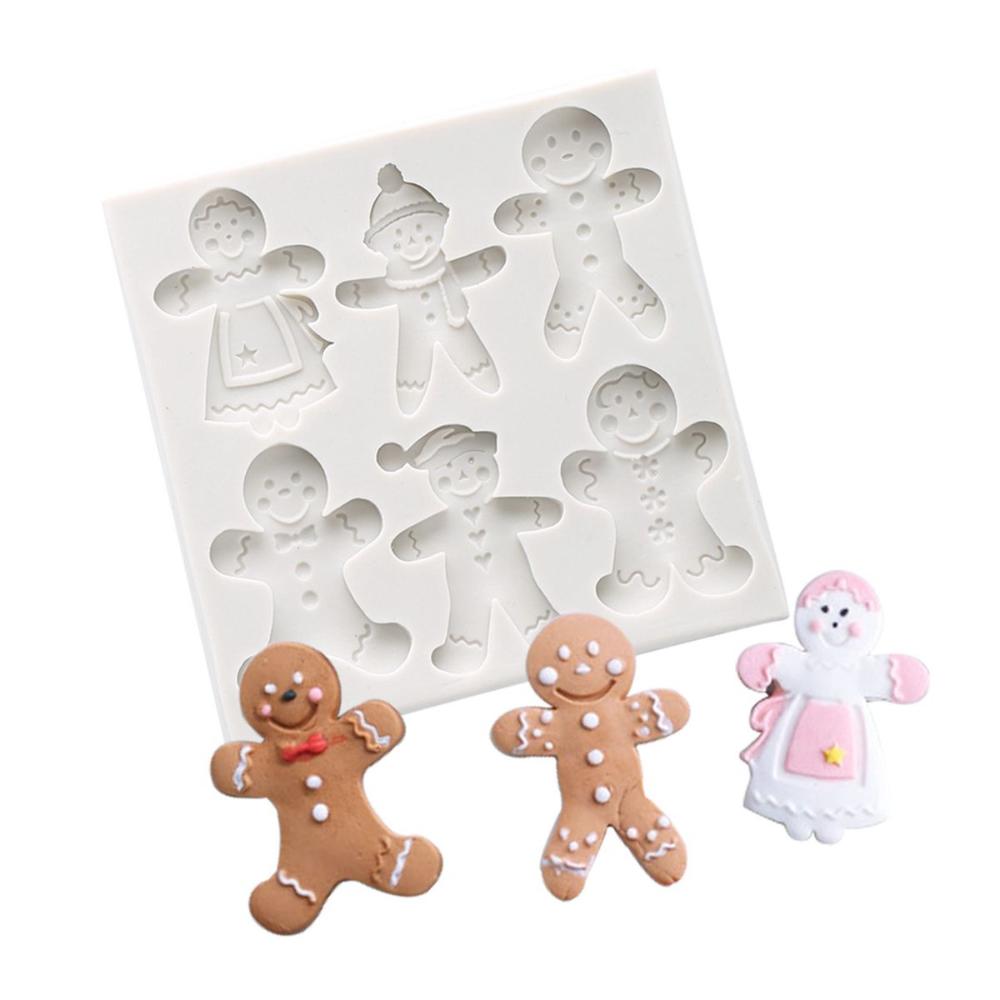 Handmade Gingerbread Man Sugarcraft Decoration Cake Decorating Tools Christmas Mold Chocolate Mould