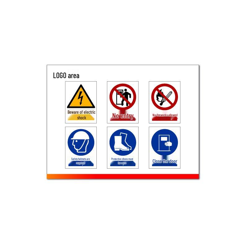 HUATAI 3M EGP Reflective Power Combination Sign 320*240mm