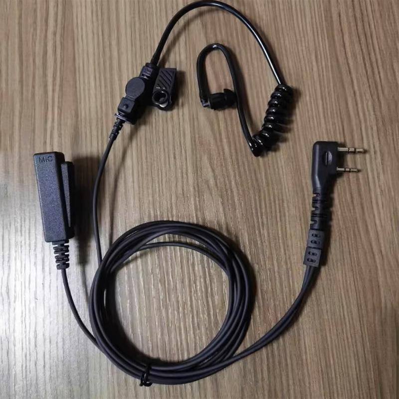 

Baofeng UV5R/UV82/888S Walkie-Talkie Headset with Large Metal Clip, K-Head Connector for SanHex 8600/8800/UVK5. Other