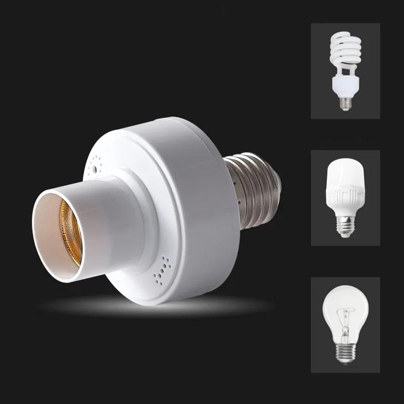 E27 Lamp Holder Base Smart Bulb Adapter Wireless Light Holder Voice Remote Control Home On Off Control