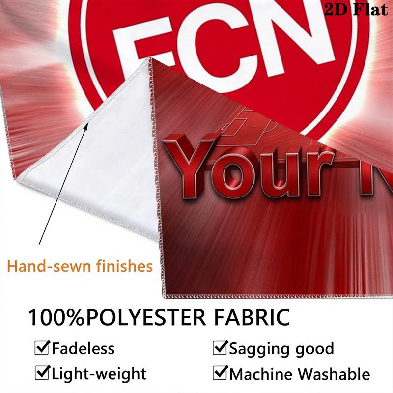 Name Custom 1.FC Nürnberg Logo Wall Tapestry Aesthetic Wall Hanging Printed Fabric Blanket Decorative Tapestries for Bedroom Living Room Home Decor