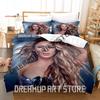 3D Spausdintas Shakira Dainininkės Patalynės Komplektas Viengulis Twin Pilnas Queen King Dydžio Lovos Komplektas Suaugusiems Vaikams Miegamojo Antklodės Užvalkalų Rinkiniai Paklodė