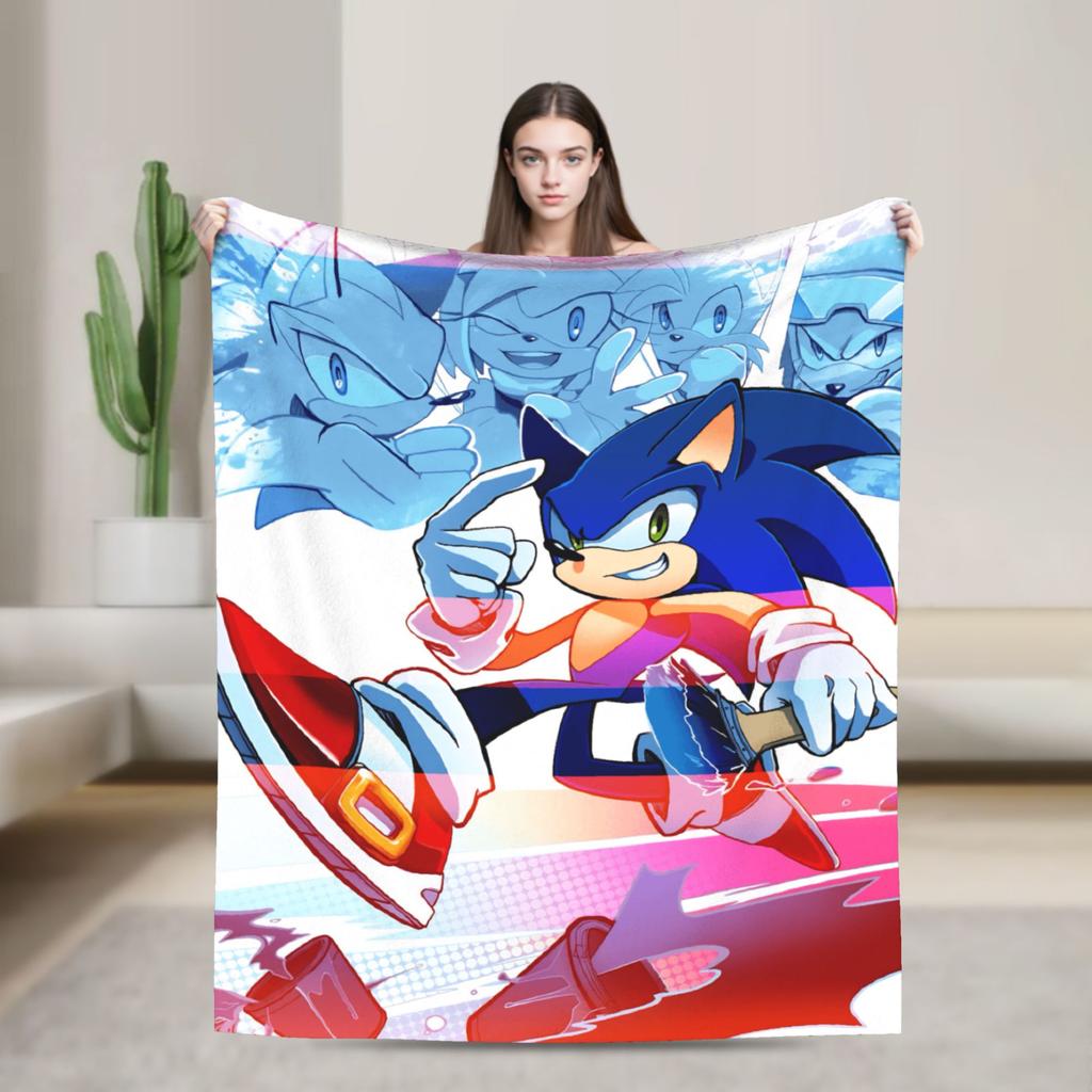 Sonices the H-Hedgehogs Blanket Soft Funny Plush Throw Blanket For Kids Adult Couch Chair Flannel Bedspread Bed Cover