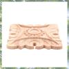 Premium-Vintage Unpainted Wood Carved Corner Onlay Applique Frame Background Home Furniture Wall Cabinet Door Decor Decoration