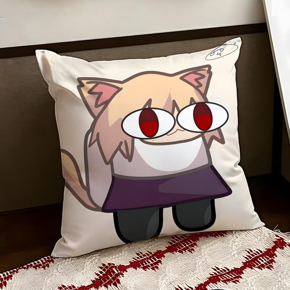NNeco AArc Kawaii Cushion Cover Reversible Soft Durable Pillow Cover Home  Car MultiScene Use for Daily Comfort