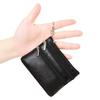 Women's Genuine Leather Coin Purse Mini Pouch Change Wallet with Keychain NEW Three Zipper Fashion Multicolor