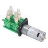 Double Head Peristaltic Pump Green Shell Yellow Tubing Large Flow Corrosion Resistant Water Pump 700ml Min DC24V 600mA