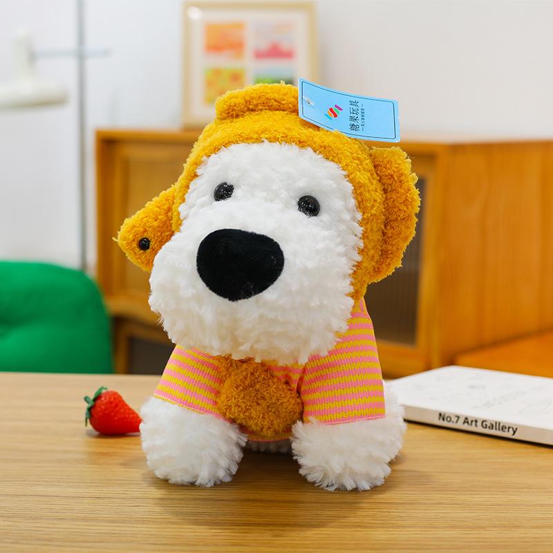 Popular West Highland Puppy Pendant Plush Doll Cute Dressed Dog Keychain Charm Scribbled Dog Doll