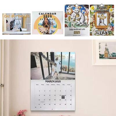 Daily/Weekly/Monthly Planner Hanging Calendar Hangable Desktop Calendar Durable Wall Calendar Gift
