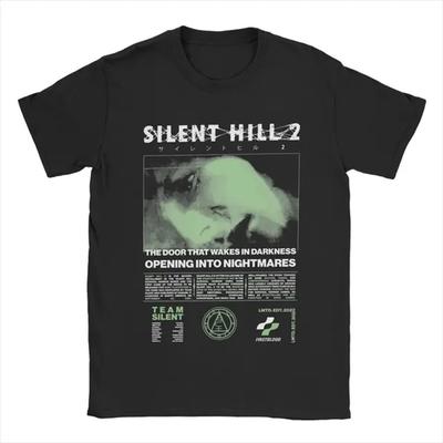 Men Silent Hill 2 T Shirts Cotton Clothing Casual Short Sleeve Round Neck Tee Shirt Adult T-Shirts Y2k Short Sleeves Classic