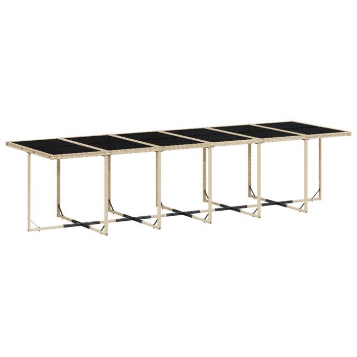 VidaXL Ensemble à manger de jardin et coussins 13 pcs beige 3210766