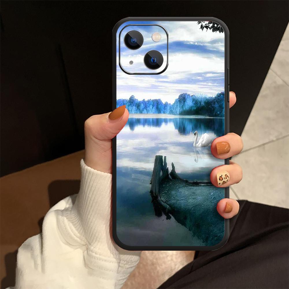 Art Beautiful Landscape Phone Case Cover Coque For Iphone Xiaomi Mi Samsung Galaxy Redmi Note A S 11 12 13 14 15 22 23 24 5G Pro Plus Max Fe Ultra