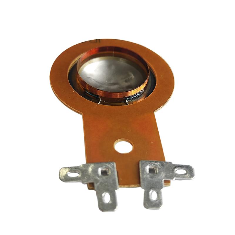 1Pc Repair Parts 25.4Mm Tweeters Voice Coil Round Speaker Treble Coil Horn Titanium Film Copper Clad Alumium Diaphragm