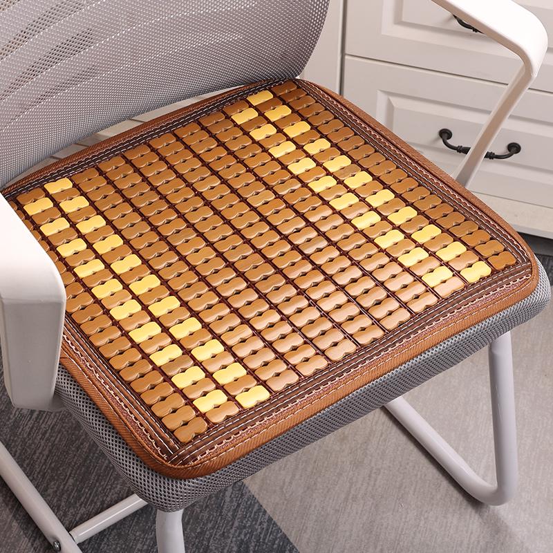 Breathable Bamboo Summer Cool Mat Cushion for Office and Car Chairs