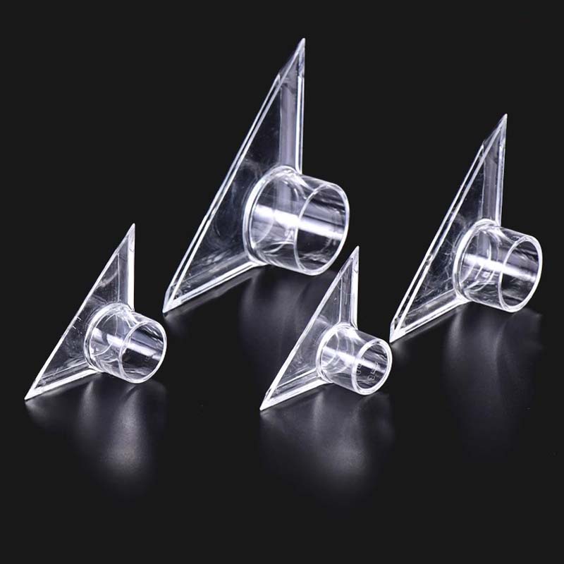 16~32mm Transparency Acrylic Triangle Nozzle Aquarium Fish Tank Pump Duckbilled Water Outlet Return Pipe Fittings DIY Connector