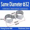 8‑Shape Parallel Pipe Clamp Zinc Plating Twin Hose Clamp Dual Pipe Fixing Clip  Pipeline‑fixing