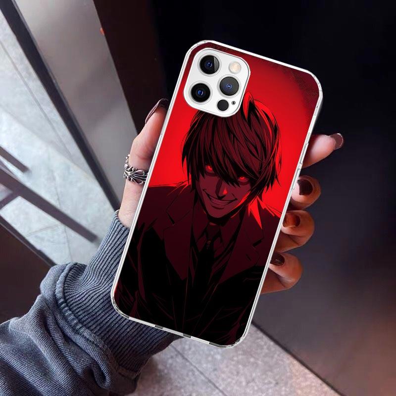 N-Note D-Death Yagami Light Phone Case For iPhone 17 Air 11 13 Mini 14 15 Plus 16 12 Pro Max 16E SE 7 8 Pattern Soft TPU Back Co