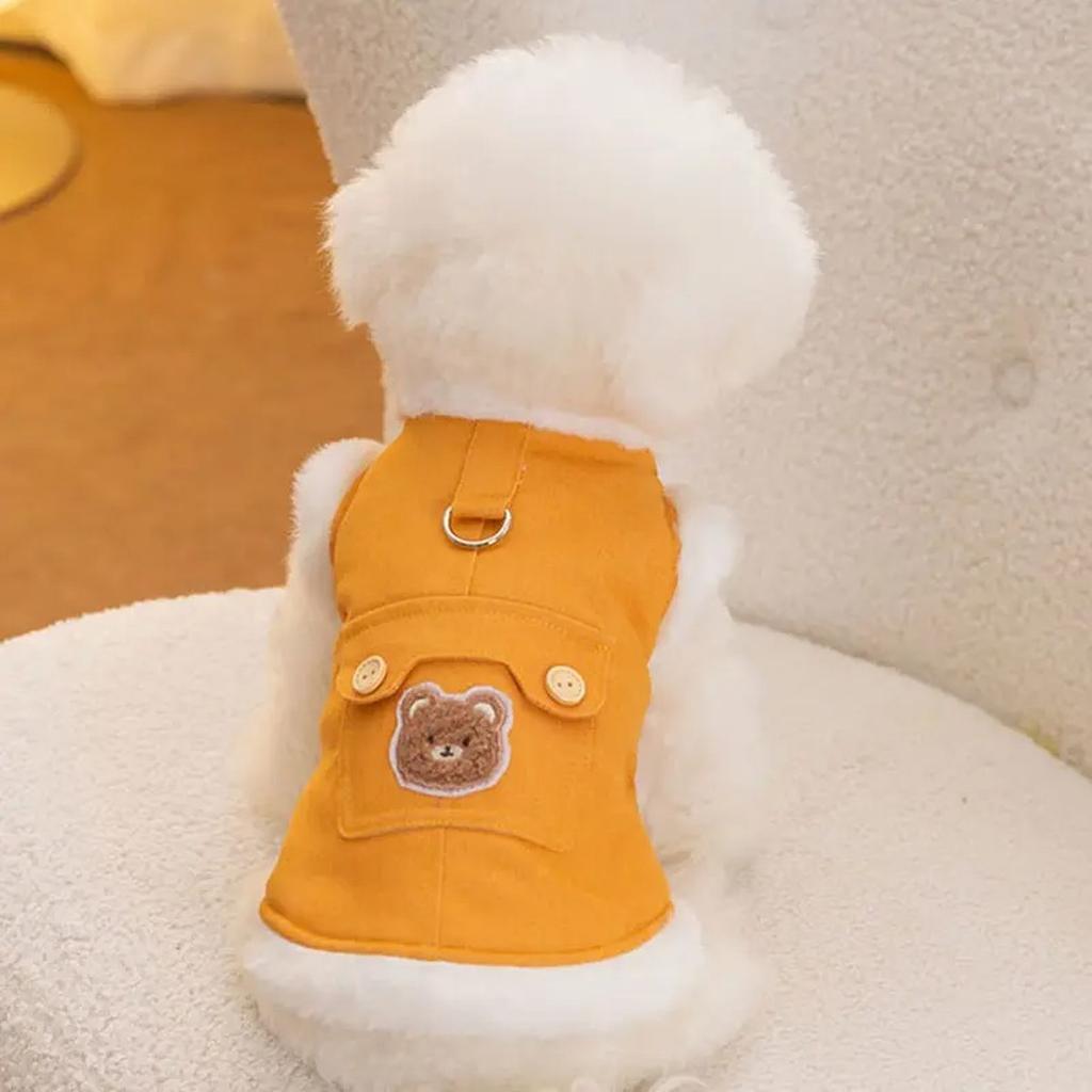 Dog Shirts Pet Clothes Cold Weather Dog Coat Fleece Denim Dog Vest  Apparel Puppy Pajamas  Winter Warm Sweaters Dog Sweatshirt Chihuahua Yorkie Birthd