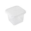 50Pcs Disposable Mousse Dessert Box With Lid Square Acrylic Food Cake Cup Clear Plastic Cups  Cookie