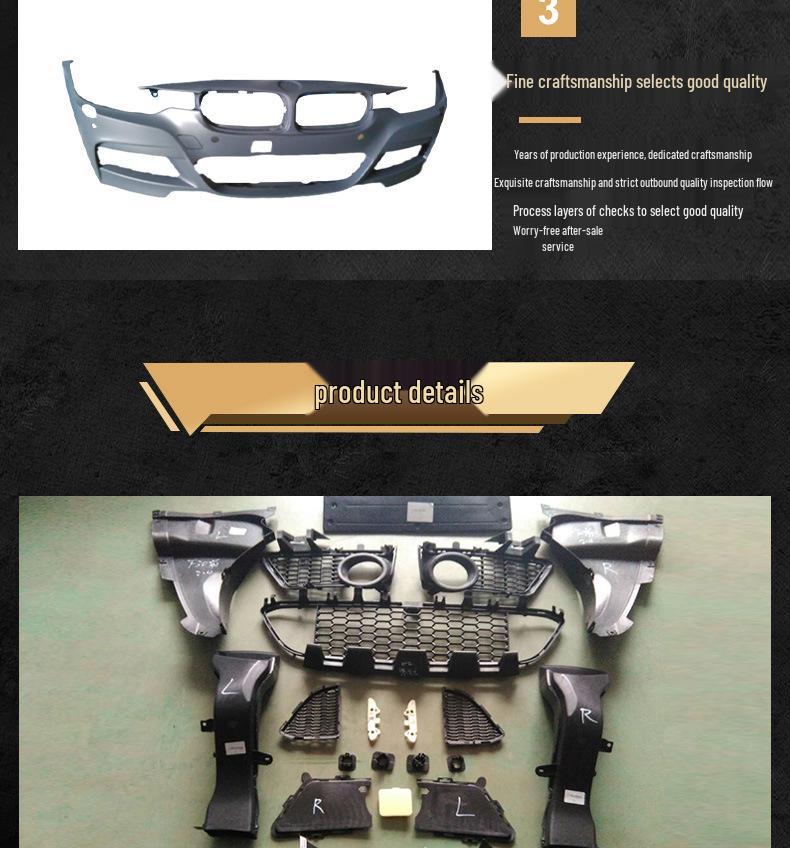 BMW 3 Series F30/F35 (2013-2019) M3/M5 Style Wide Body Kit - Front & Rear Bumpers for 320i/328i/330Li