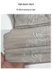 2025 Women's Slim-Fit Lace Long-Sleeve Heat-Generating Brushed Innerwear with Bra Pads