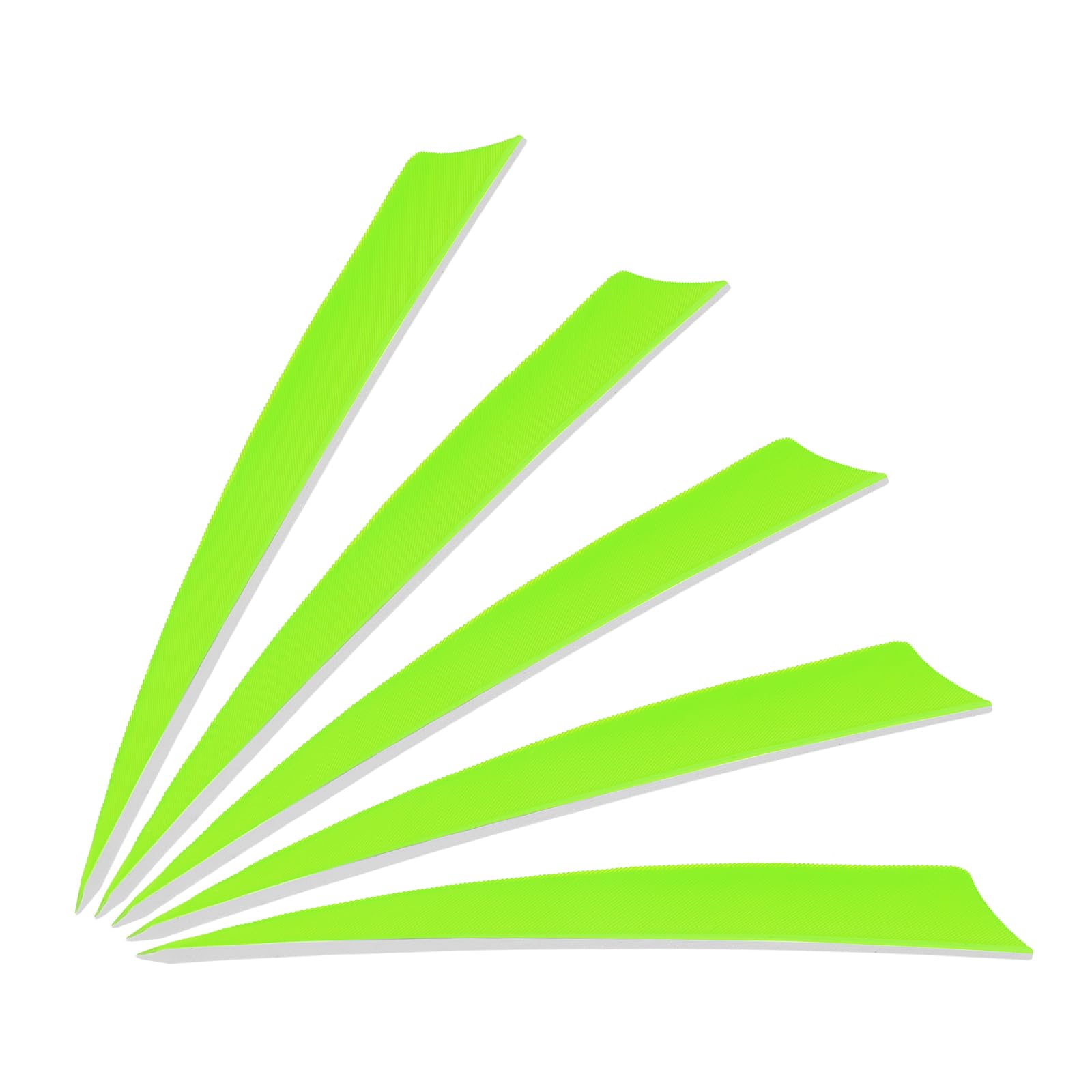 

PATIKIL Arrow Feather Turkish Archery Right Wing Replacement Arrow Feathers for Hunting Neon Green 25-Piece Set, 12.7cm Length, Feathers, Shield,
