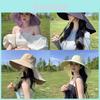 Sun Protection Sun Hat For Women With Wide Brim And Face Cover Summer Fashion Cap