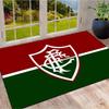 Fluminense FC Club Crest Red Green Split Background Print Area Rug Brazilian Soccer Fan Non Slip Rectangular Floor Mat Gaming Room Home Decor Rug