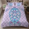 Western Style Bedding Set Sea Turtle Bedlinen White Quilt Set with Pillow Cover Super King Beds 3d Comfortable Thick Bedclothes